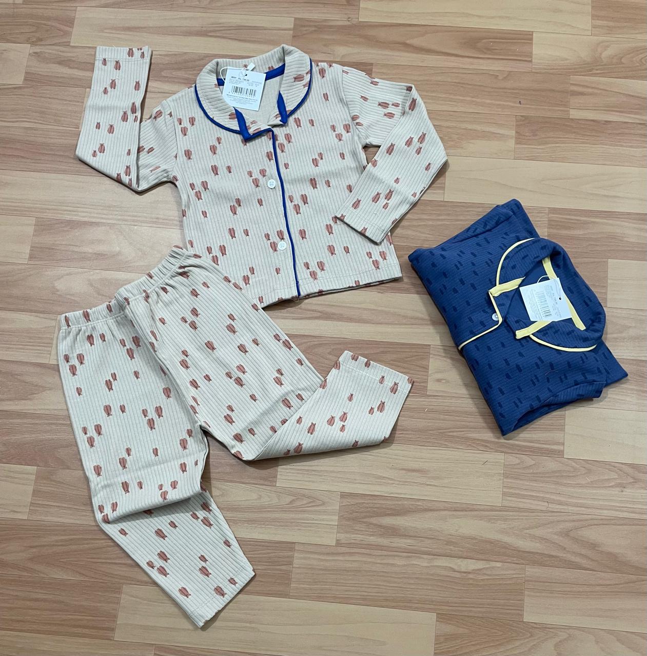 Premium Collar T-Shirt with Pant (Brown Bear)