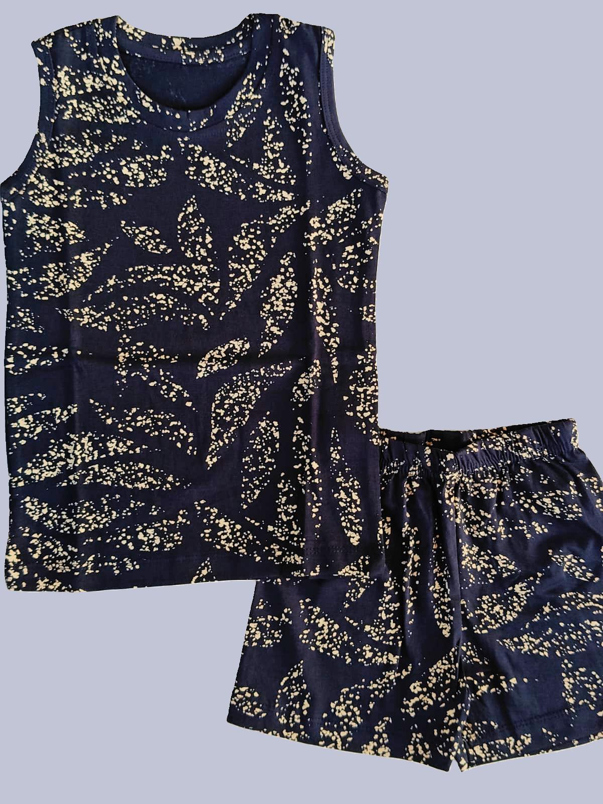 KIDS SLEEVLESS SET  LEAF DESIGN - sanright