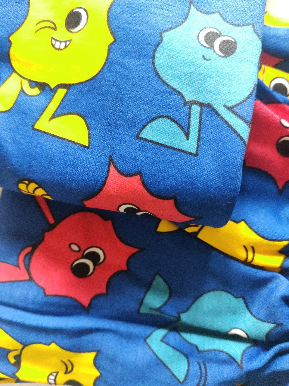 Kid's Collar night Suits (Happy Blue) - sanright