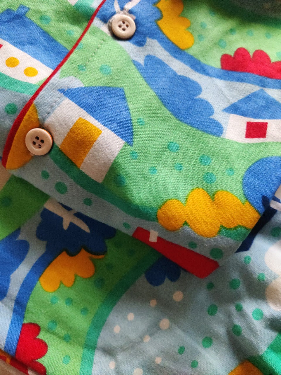 Kid's Collar night Suits (Green House) - sanright