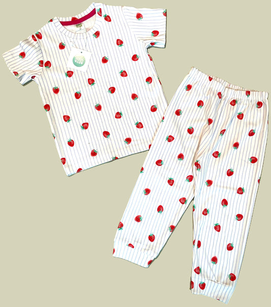 Premium Shorts Sleeve Tshirt with Pant (STRAWBERRY) - sanright