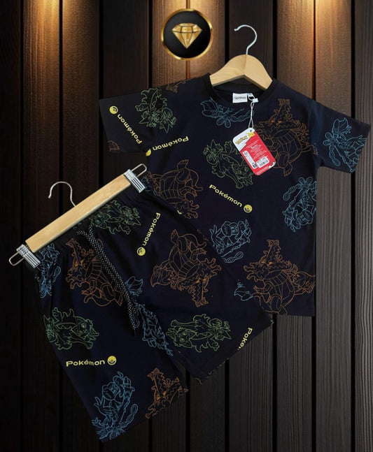Shorts Sleeves Tshirt with Shorts Sets (Pokemon)