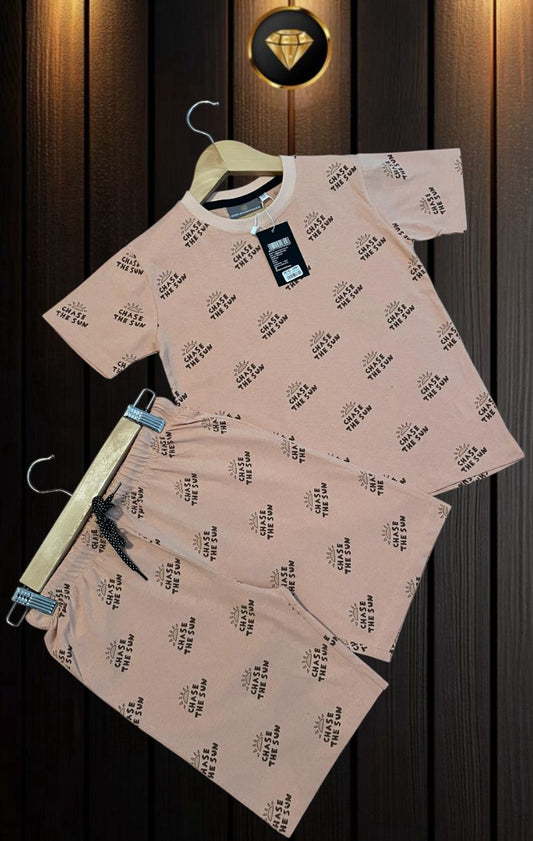 Shorts Sleeves Tshirt with Shorts Sets (Chase the Sun)