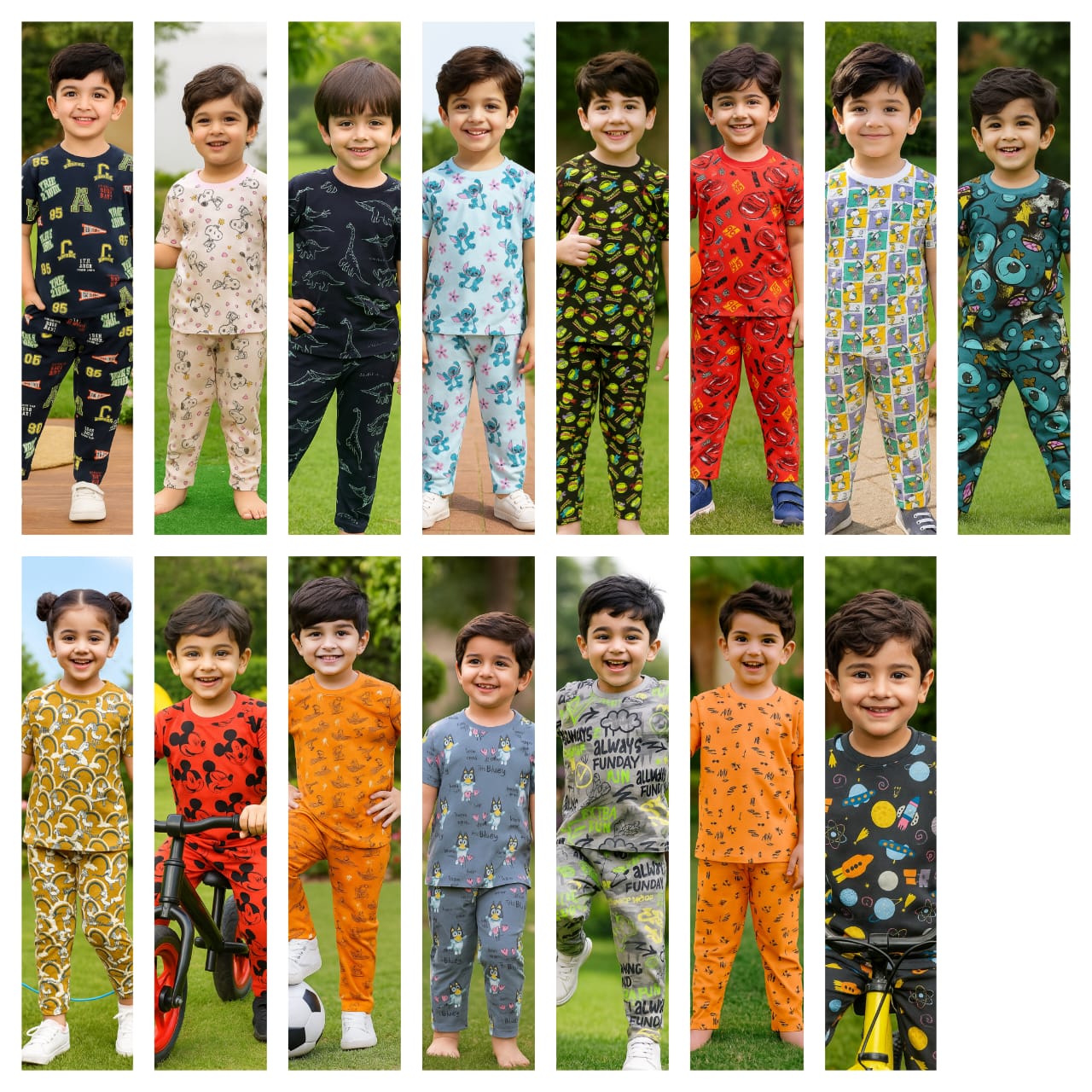 Half Sleeves Pajama Set (85)