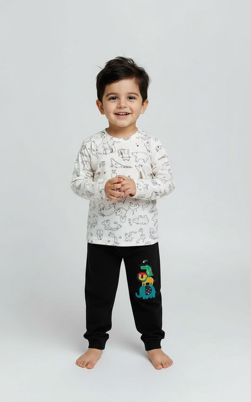 Premium Full sleeves Tshirt with Pant (Animals Theme)