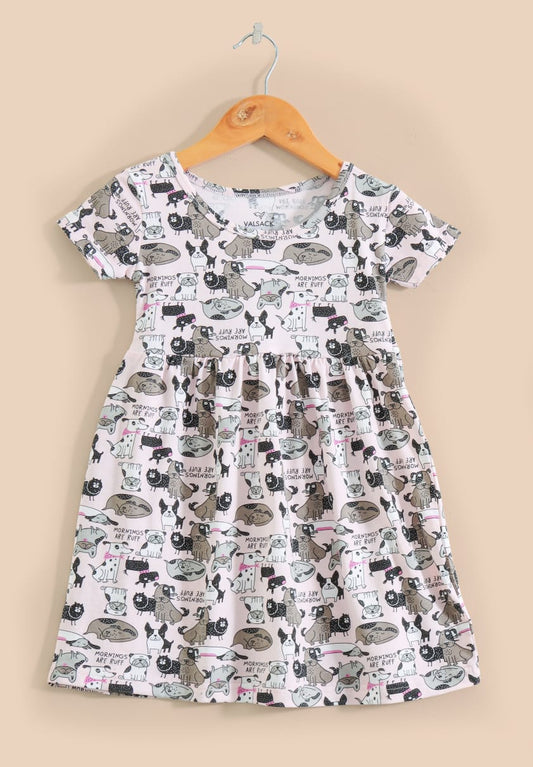 Half Sleeves Cotton Frocks (Mornings are Ruff)