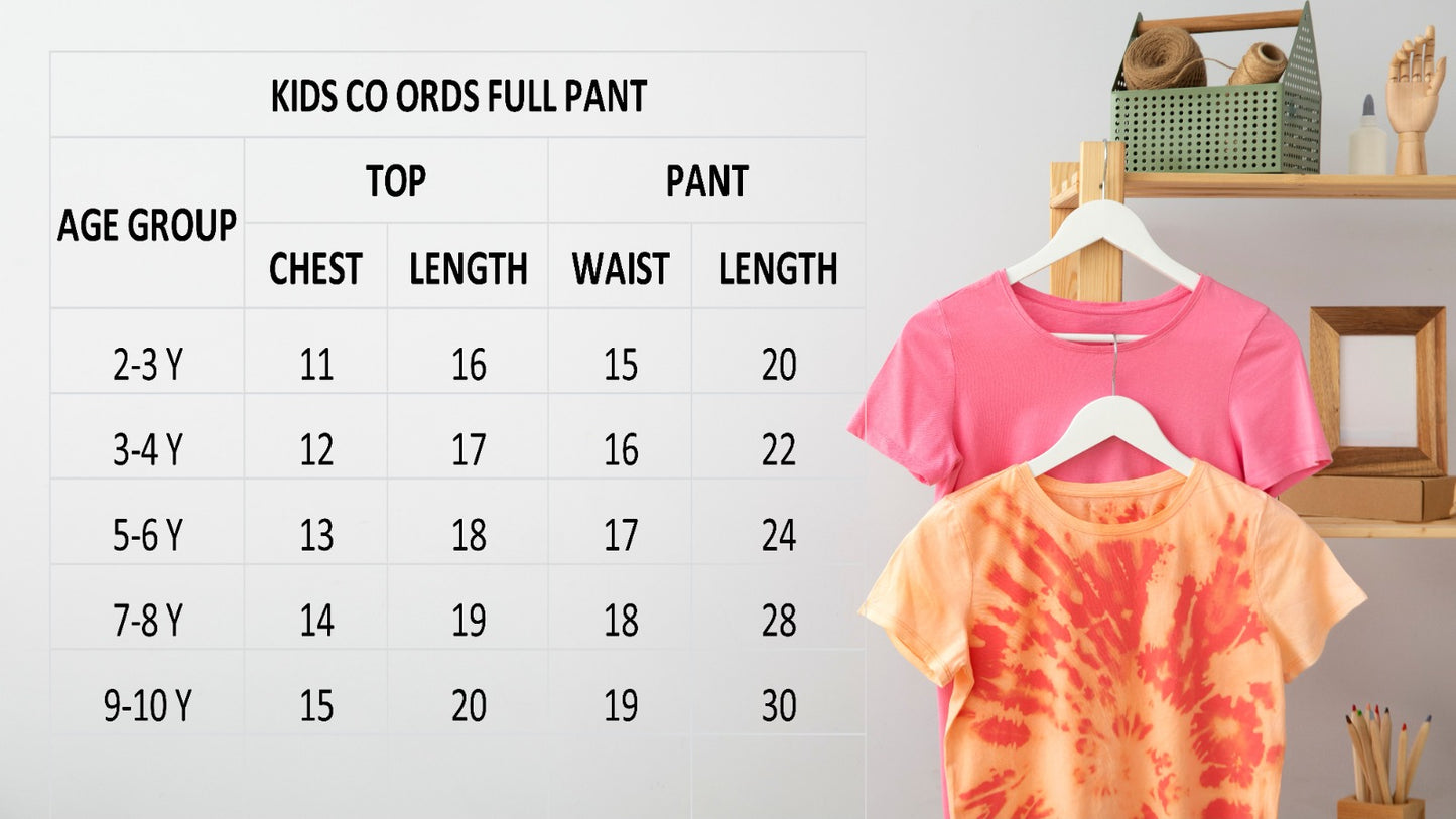 Girls Frill Top & Pant set (Mustard bear)