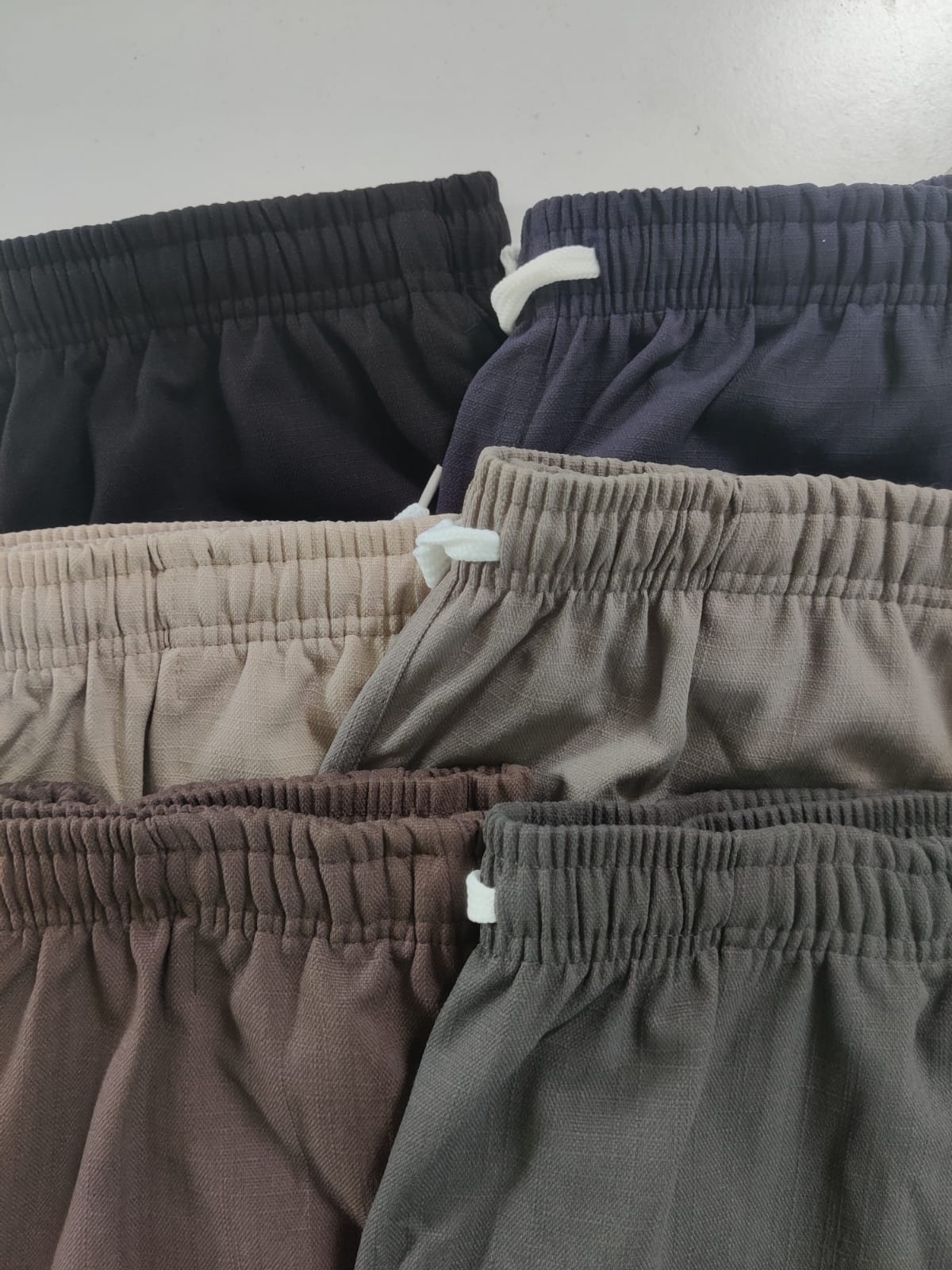 Linen Cotton Straight Pants for Women (Mocha Brown)