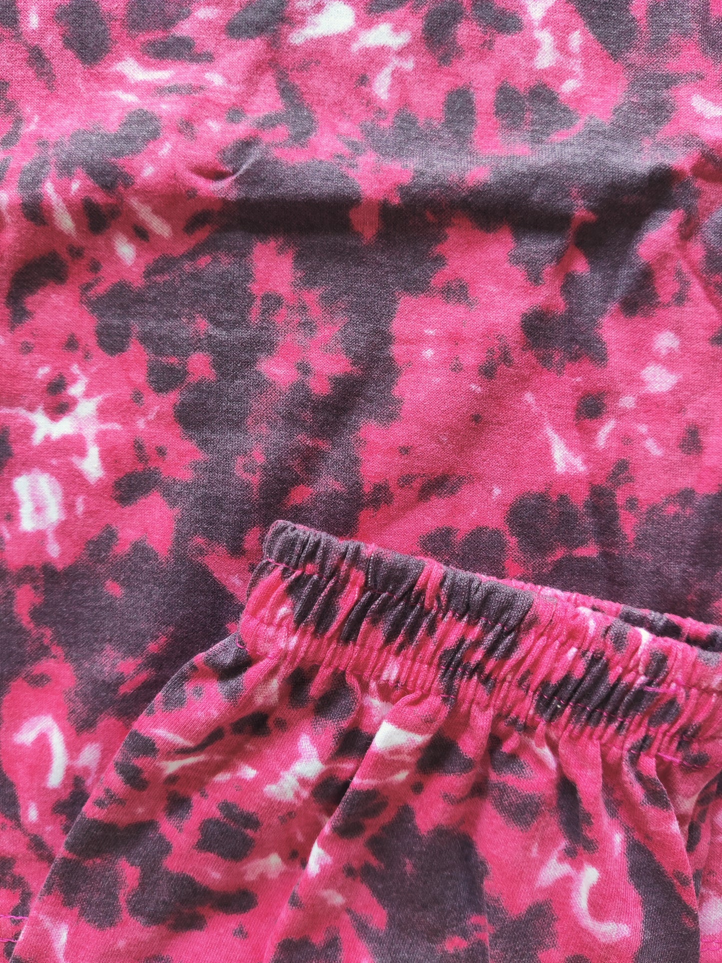 KIDS SLEEVLESS SET (PINK DIE&DYE) - sanright