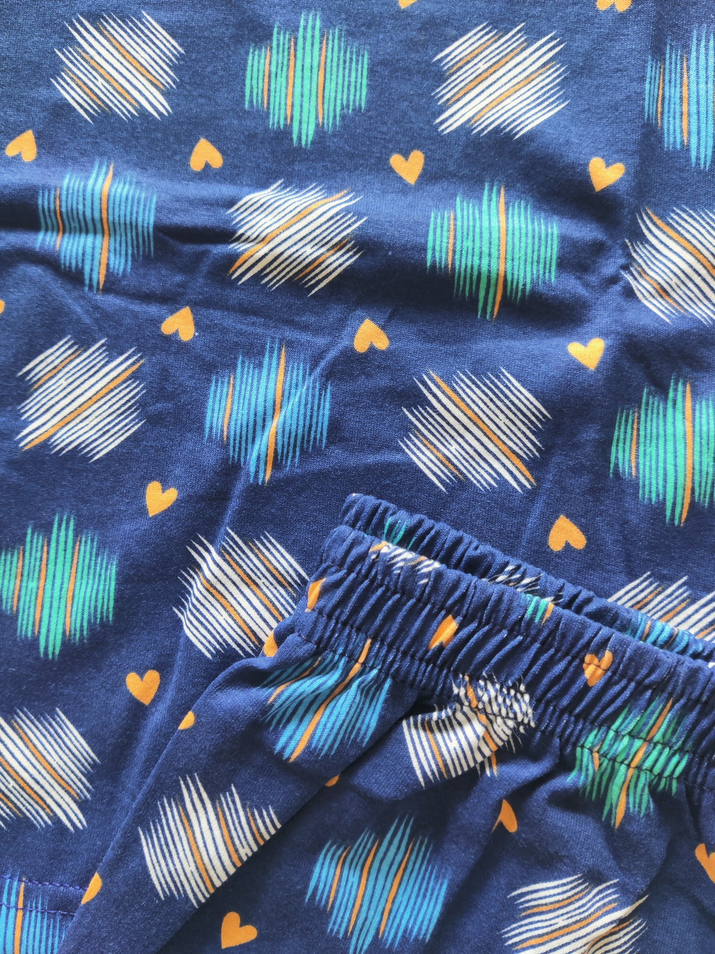 KIDS SLEEVLESS SET (NAVY MULTI  PRINT) - sanright