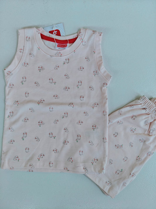 Premium Sleevelesss Tshirt with Shorts Sets (Puppy) - sanright