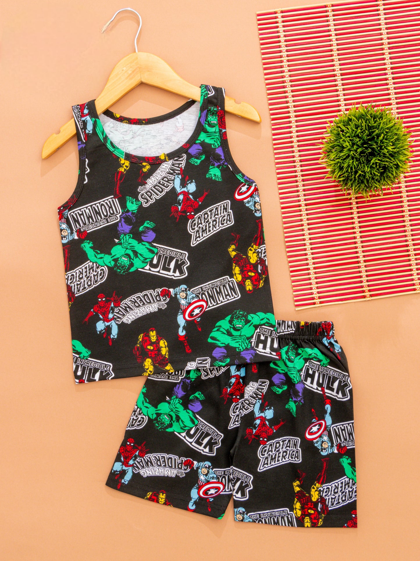 Sleeveless Shorts Sets(IronMan)