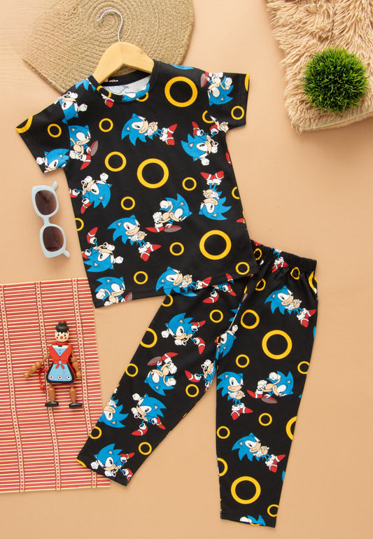 Half Sleeves Pajama Set (Pokemon Rings )