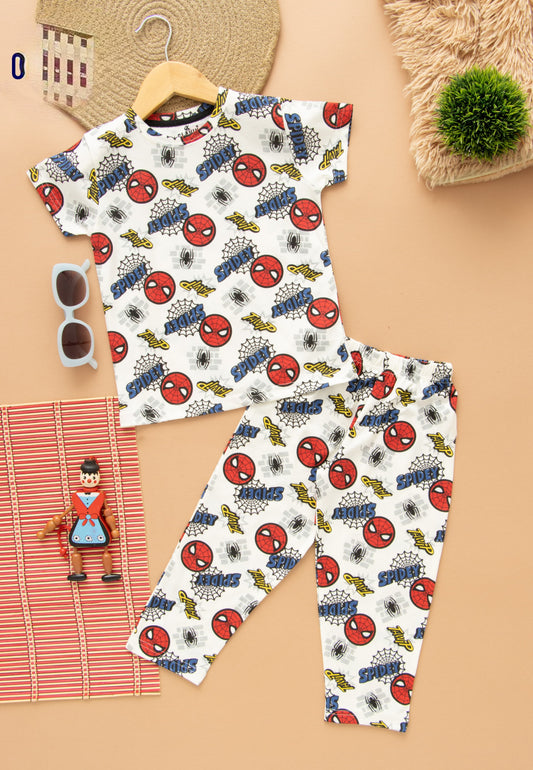 Half Sleeves Pajama Set (Spider ThWIP)