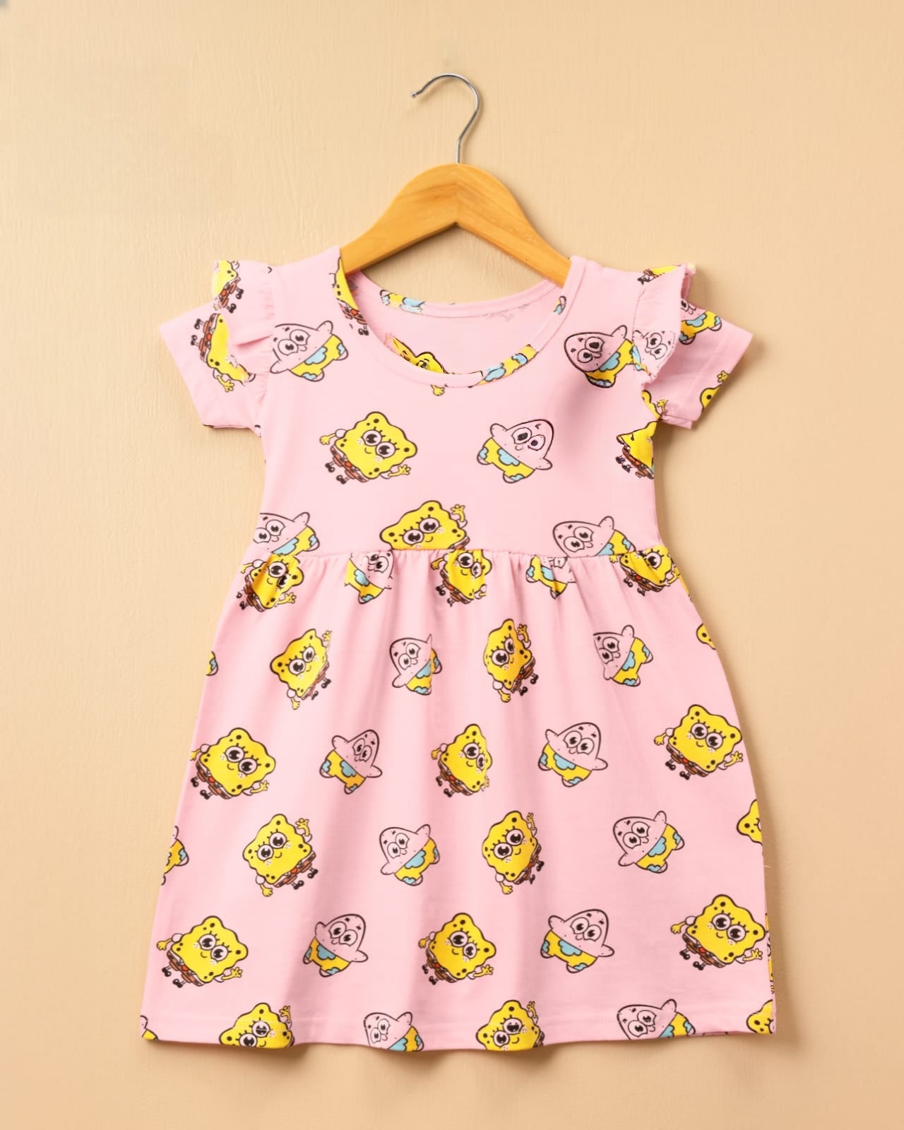 Half Sleeves Frill Frocks (SpongeBob)