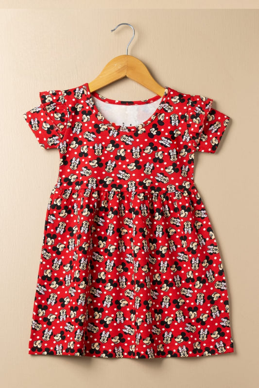 Half Sleeves Frill Frocks (Micky & Minnie)