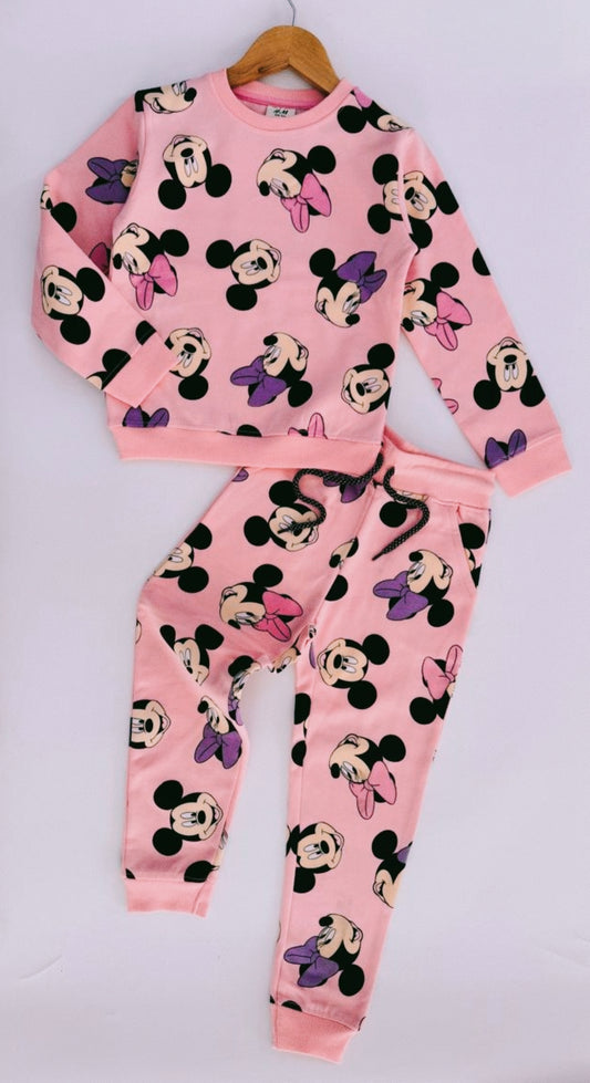 Exclusive Winter Wear (Fleece) (Pink Minnie Mouse) (5-14 Yrs)