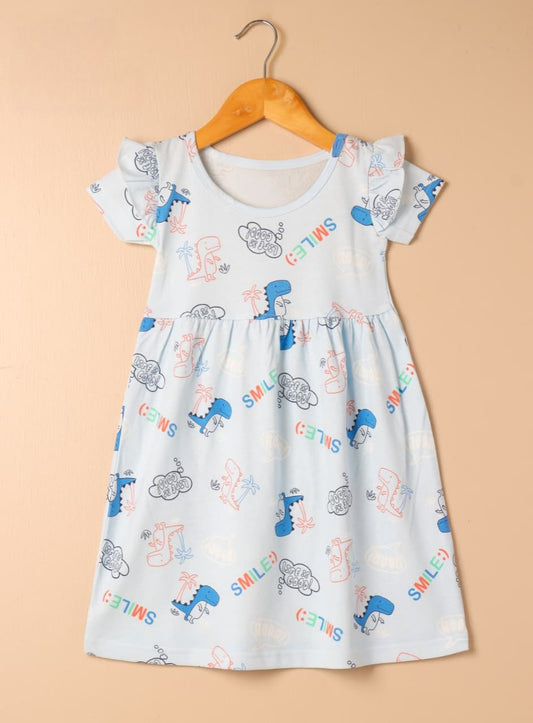 Half Sleeves Frill Frocks (SMILE)