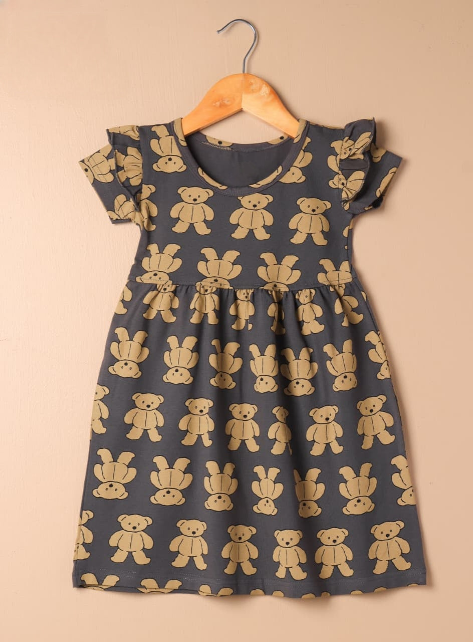 Half Sleeves Frill Frocks (Teddy)