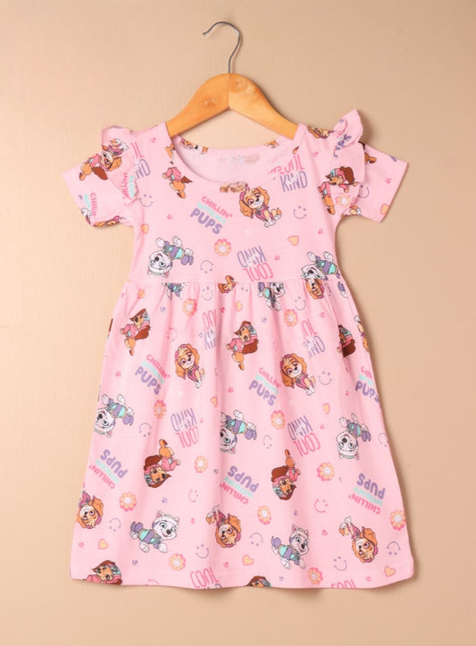 Half Sleeves Frill Frocks (Chilling PUPS)