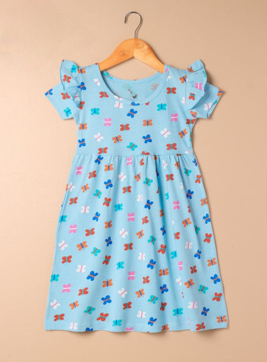 Half Sleeves Frill Frocks (Mini Butterflies)