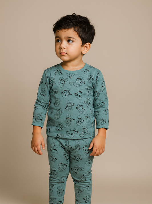 Exclusive Winter Wear (Blue Donald) (Fleece)