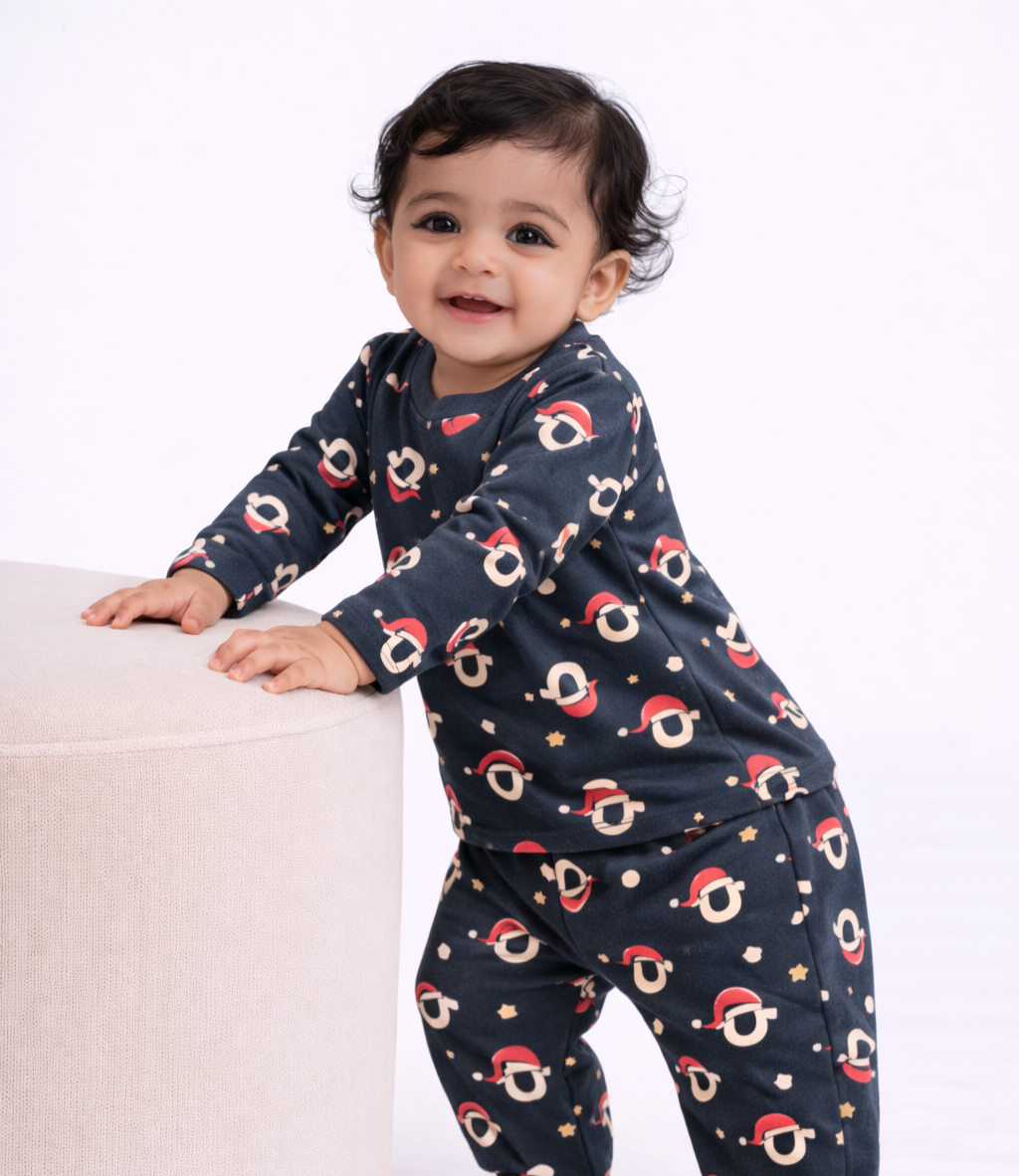 Premium Full sleeves Tshirt with Pant (christmas cap)