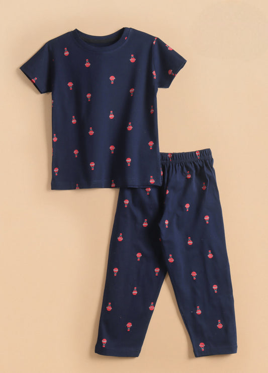 Premium Half Sleeves Pajama Set (Kutty Air balloons)