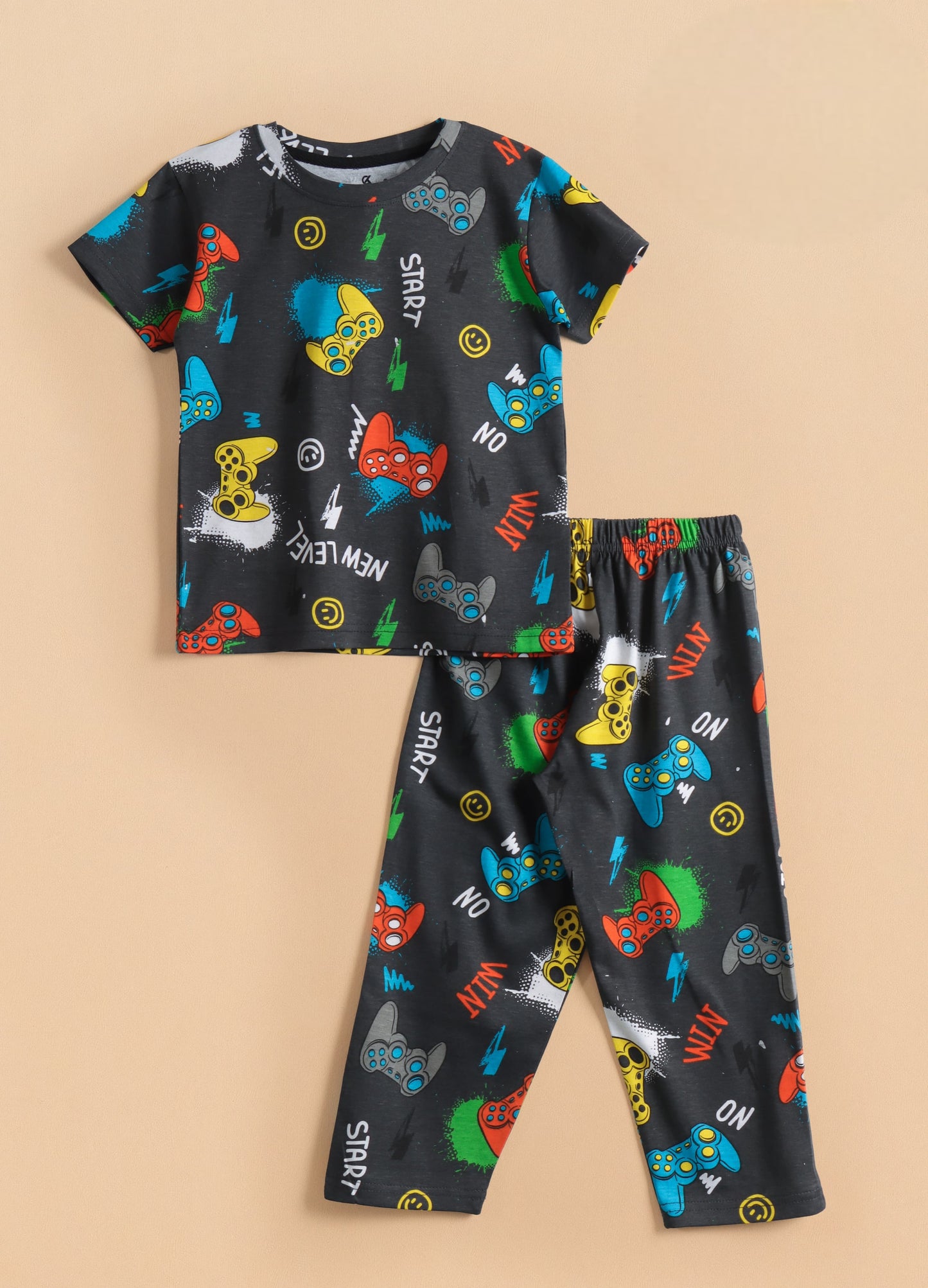Premium Half Sleeves Pajama Set (Start New Level)