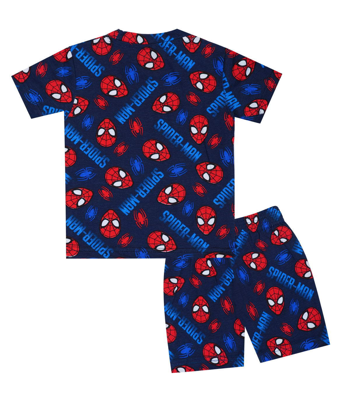 Shorts Sleeves Tshirt with Shorts Sets (Blue & Red Spider Man) - sanright