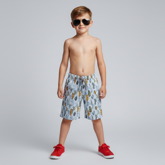 Kids' Printed Shorts - CAR