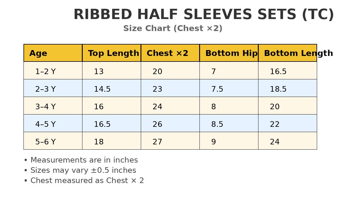 Premium Ribbed Half sleeves Tshirt with Pant (Orange Tree)