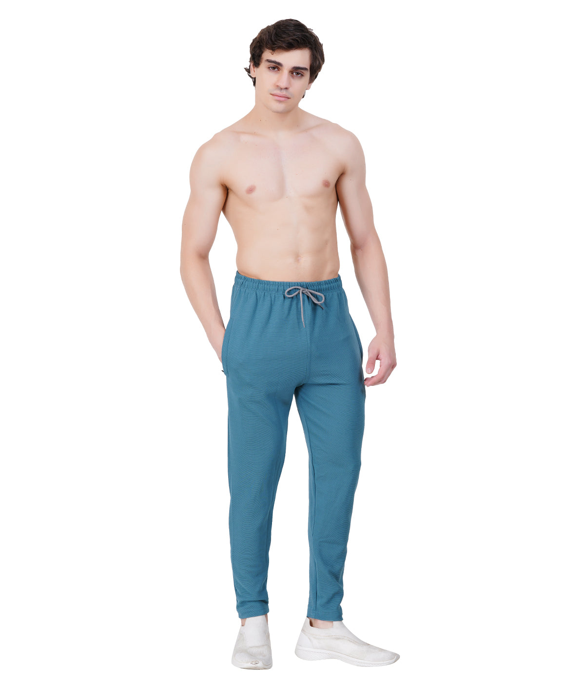 Super Dry FlexFit Men's Joggers | Gym & Casual Track Pant- ICE BLUE