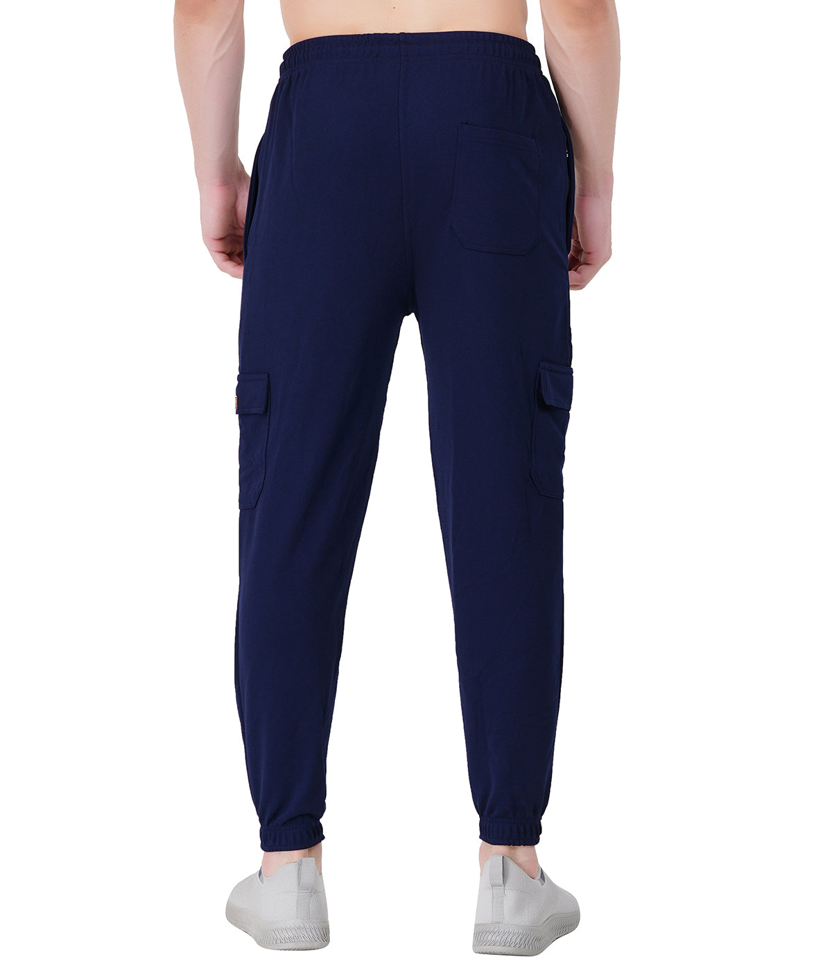 NextGen Premium Textured Lycra Twill Cargo Pants- NAVY