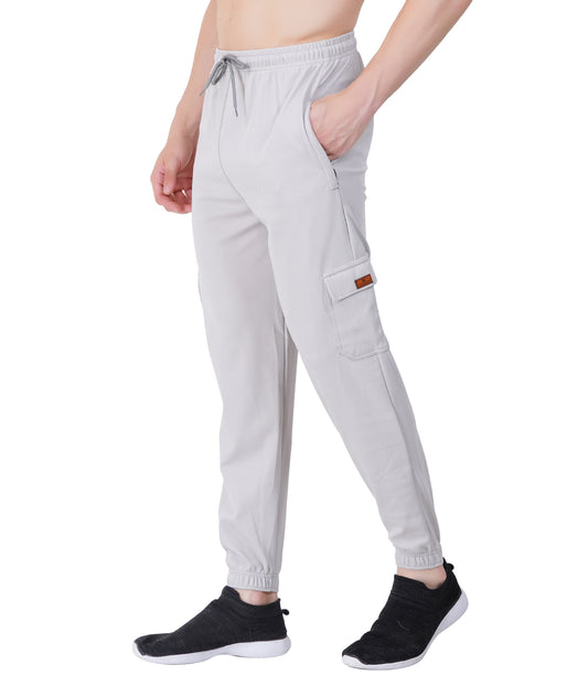 NextGen Premium Textured Lycra Twill Cargo Pants  - MILK WHITE