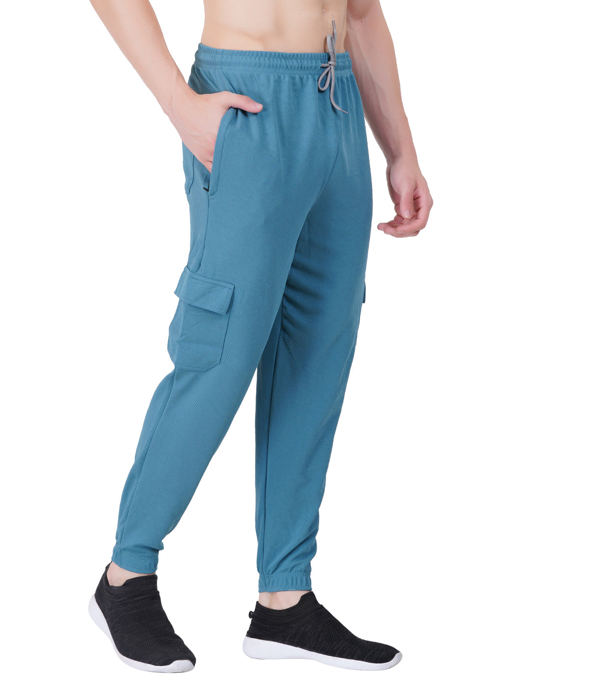 NextGen Premium Textured Lycra Twill Cargo Pants ICE BLUE