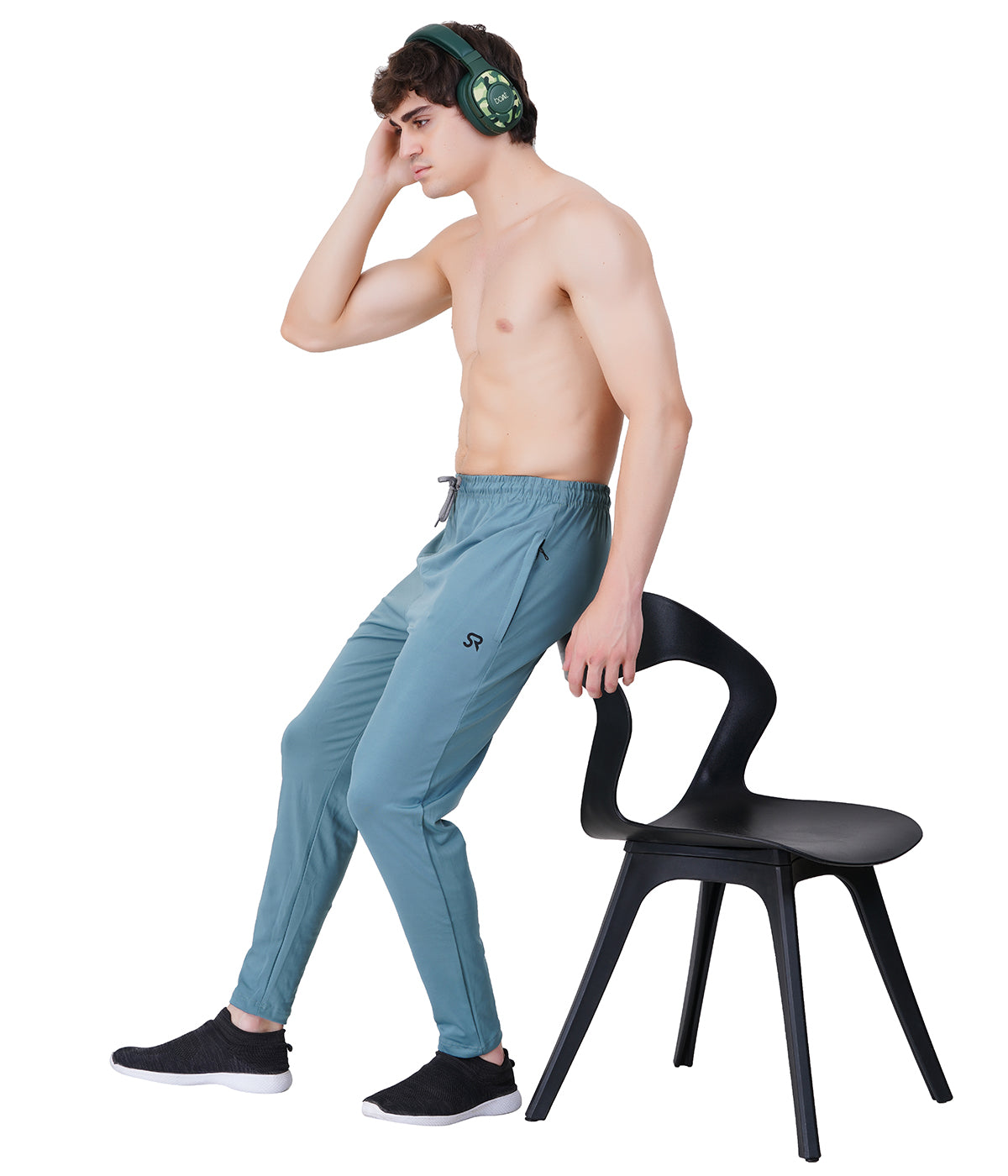 LYCRA FOURWAY TRACK PANT SOILD - ICE BLUE