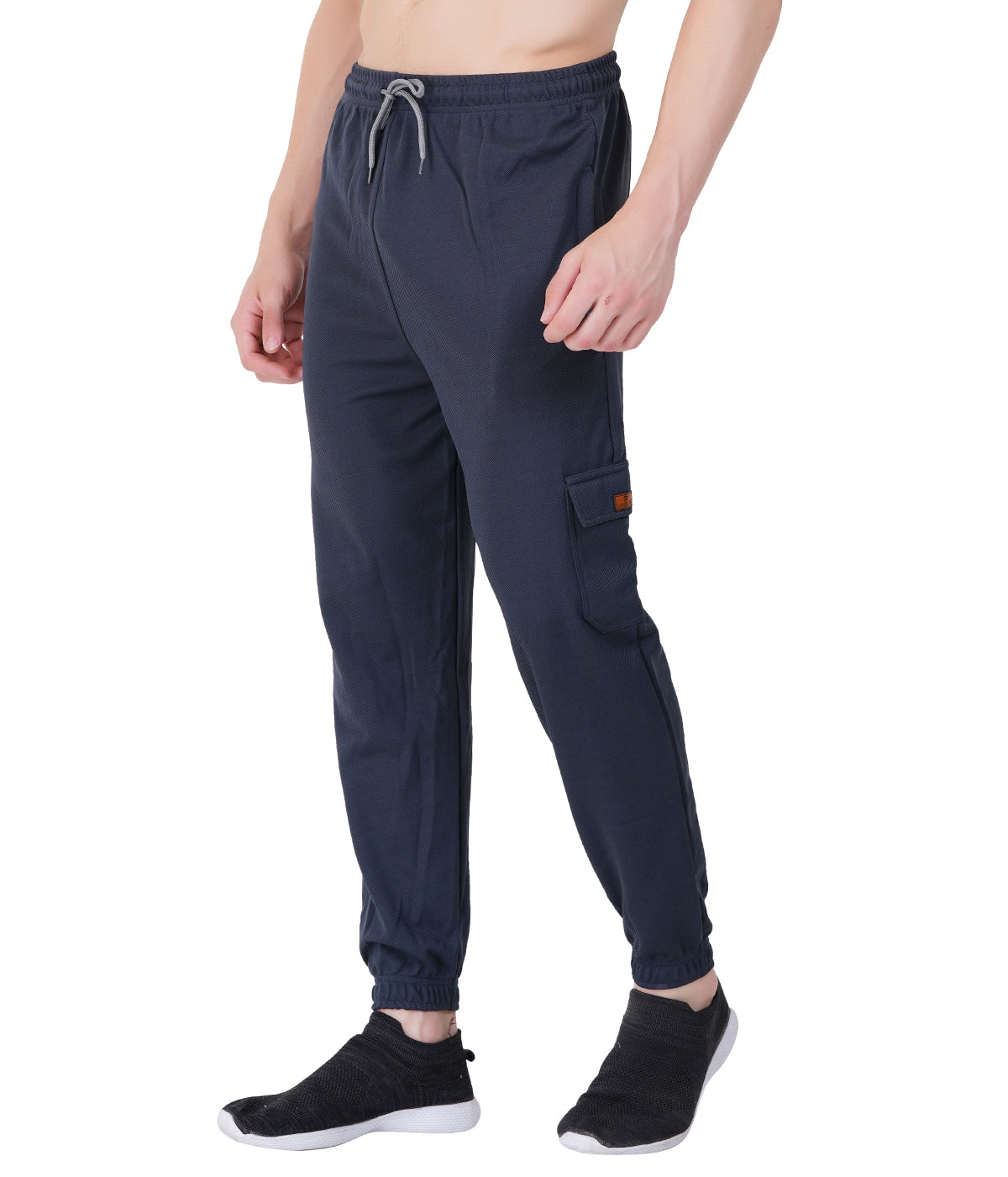 NextGen Premium Textured Lycra Twill Cargo Pants- STEEL GREY