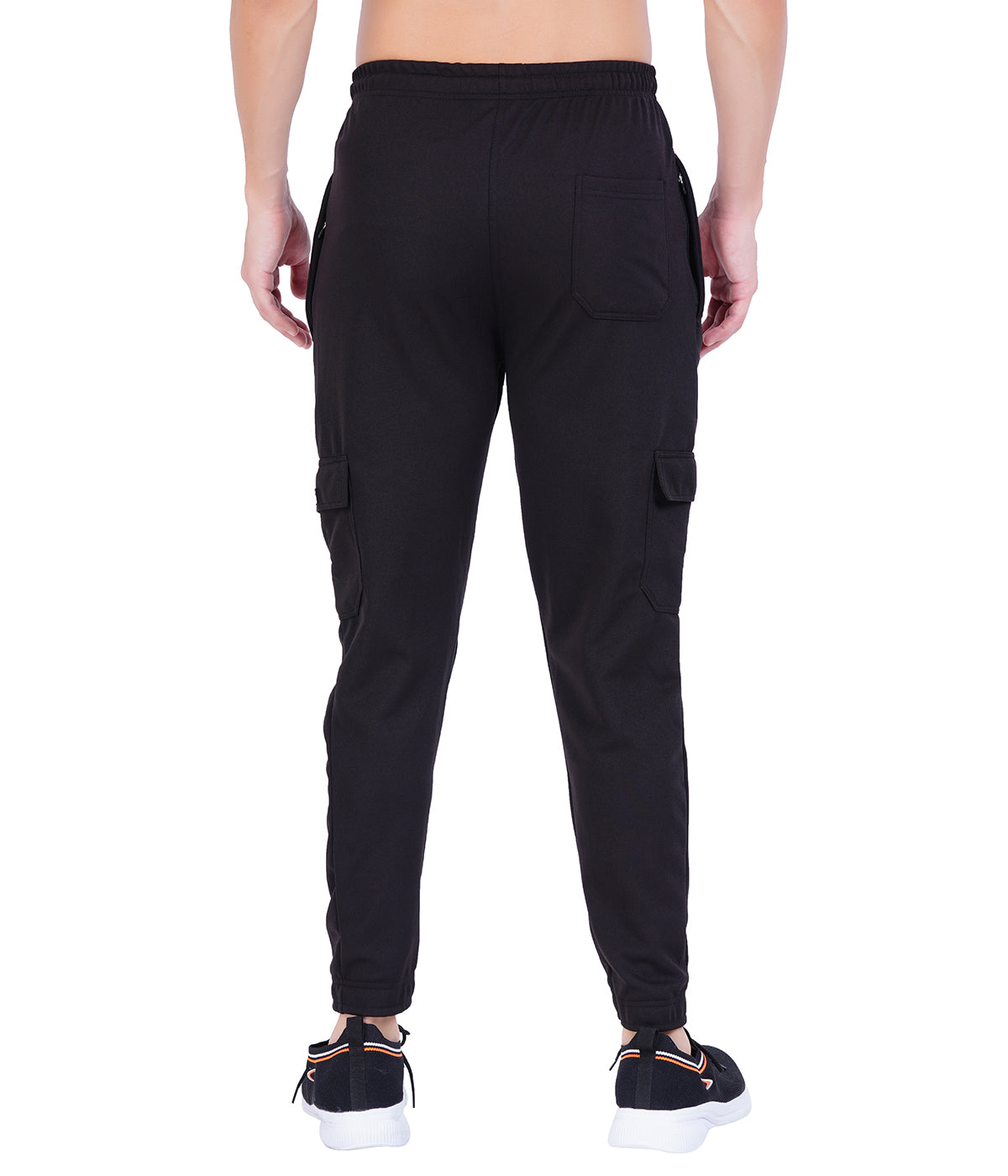 NextGen Premium Textured Lycra Twill Cargo Pants - BLACK