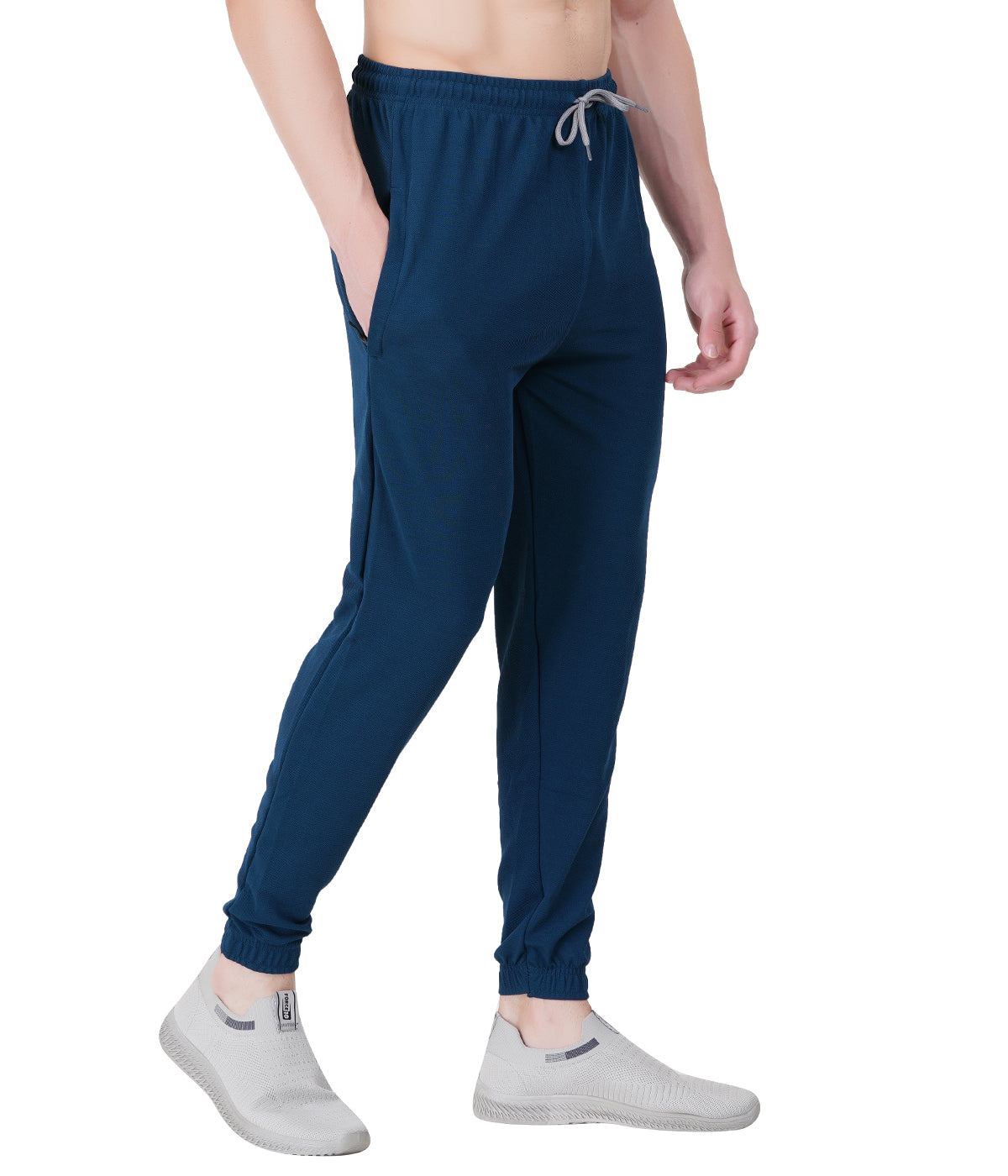 Self-Design Lycra Track Pants with Cuffs"HUNK"- SEA GREEN