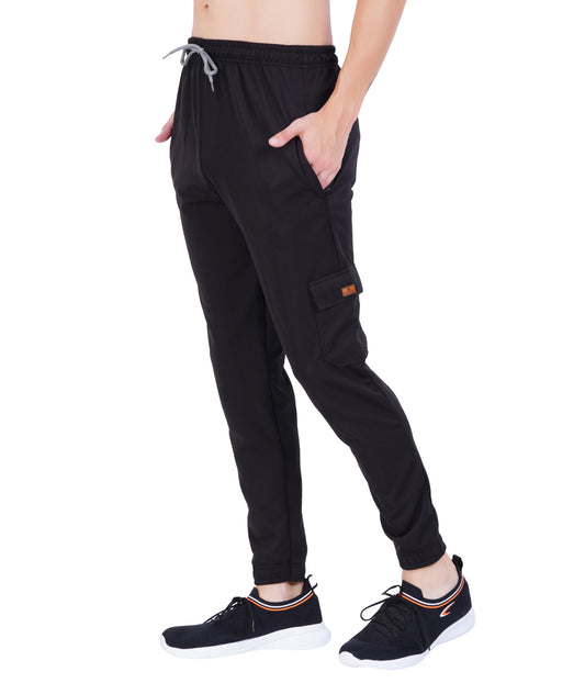 NextGen Premium Textured Lycra Twill Cargo Pants  BLACK