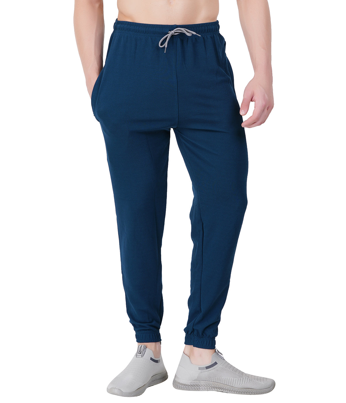 Self-Design Lycra Track Pants with Cuffs"HUNK"- SEA GREEN