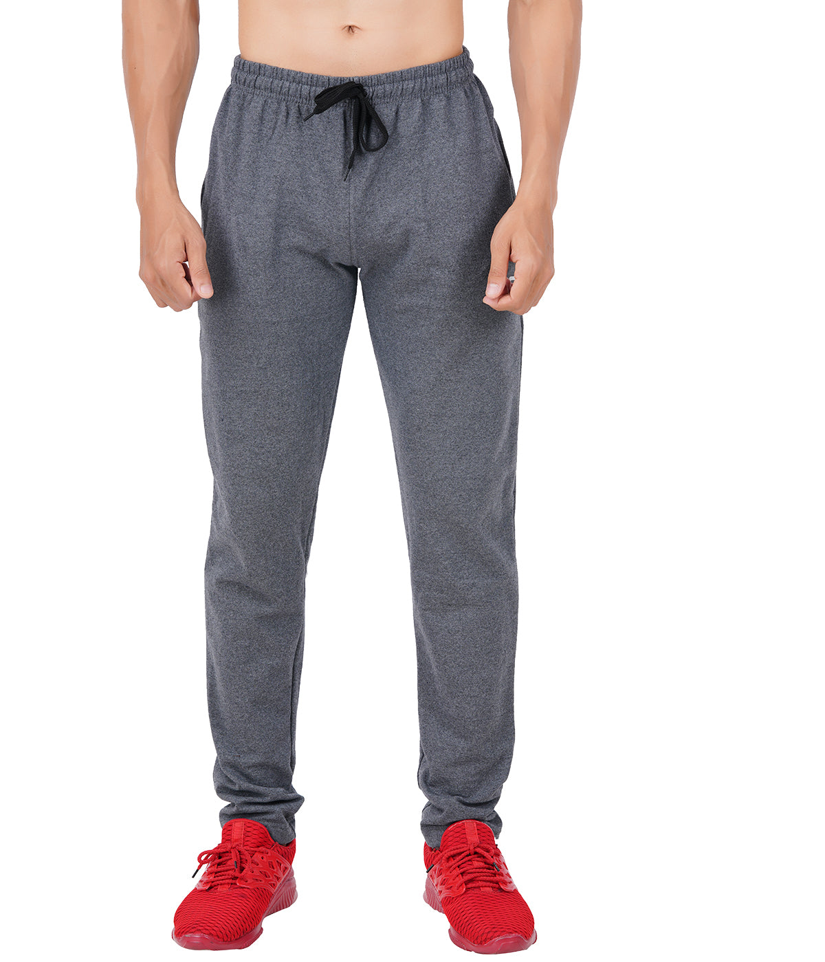 COTTON TRACK PANT DARK GREY