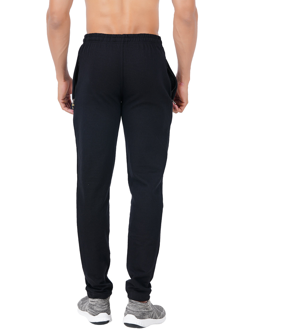 COTTON TRACK PANT BLACK - sanright