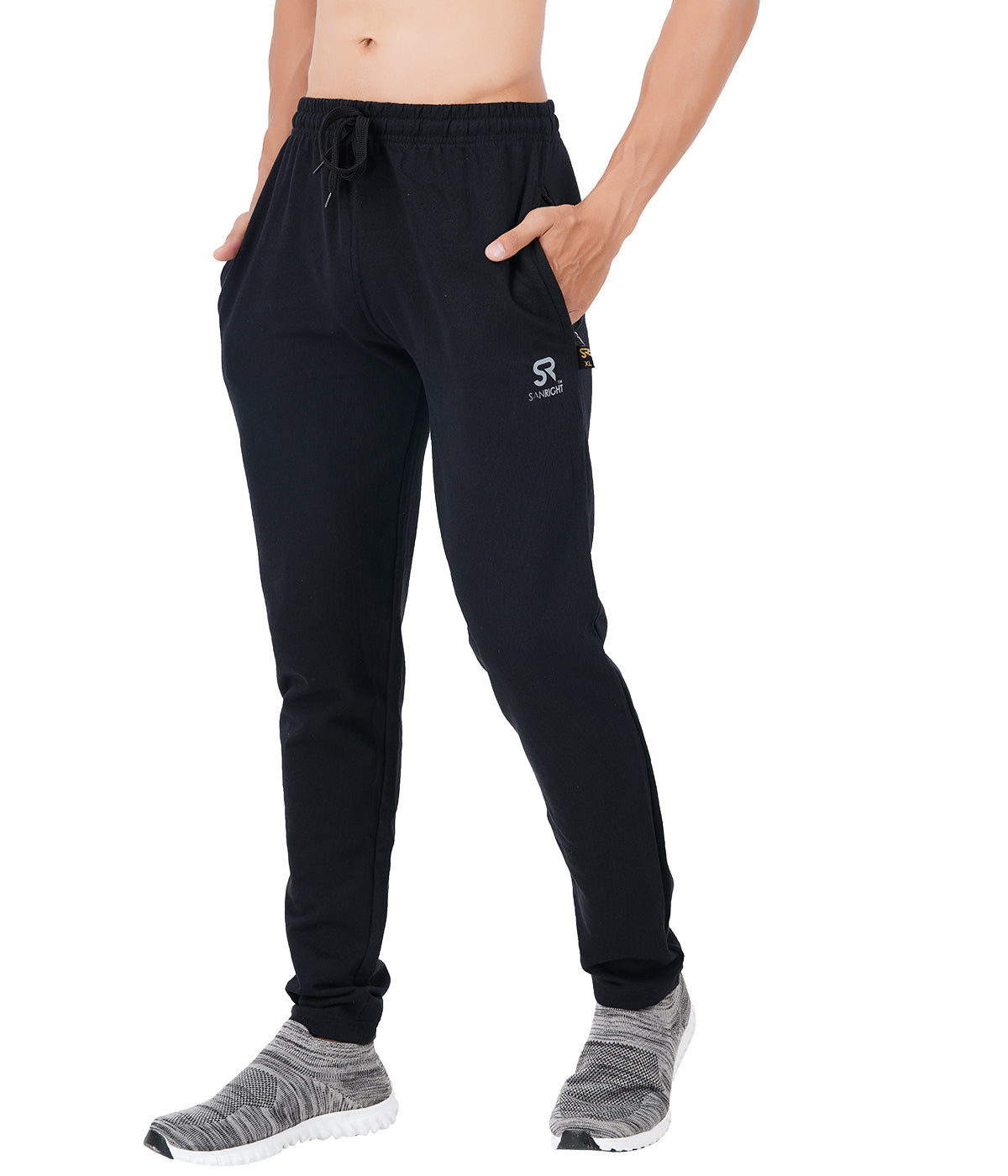 COTTON TRACK PANT BLACK - sanright