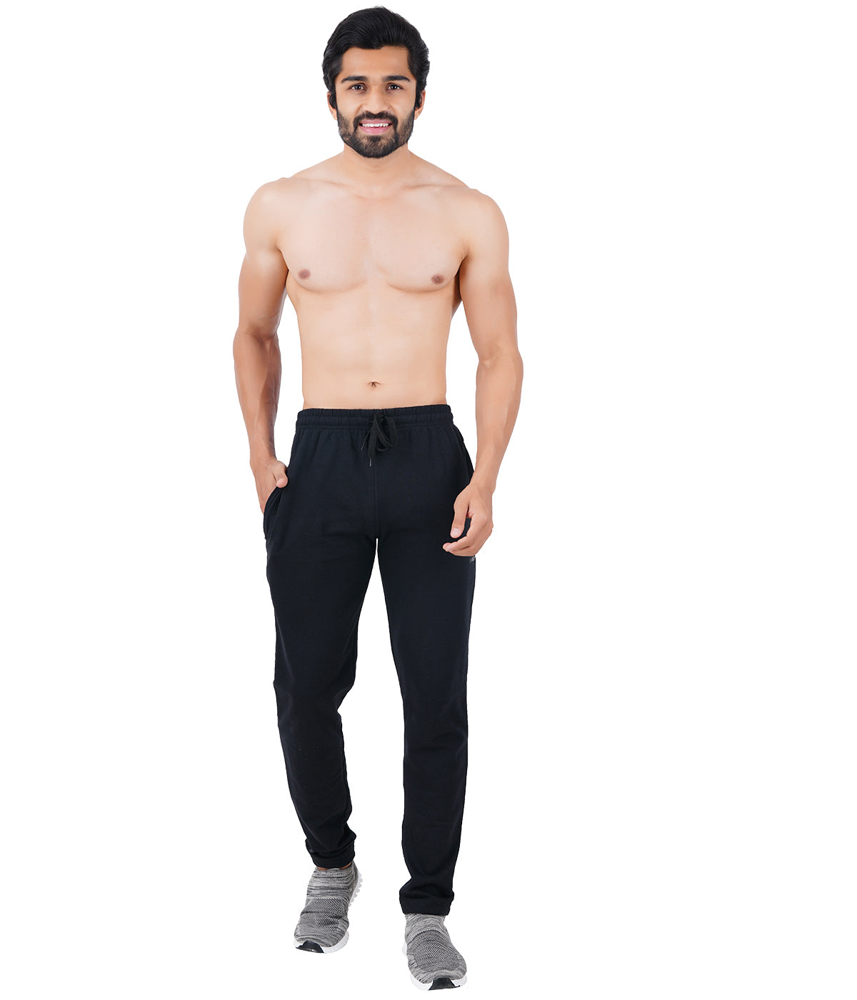 COTTON TRACK PANT BLACK - sanright