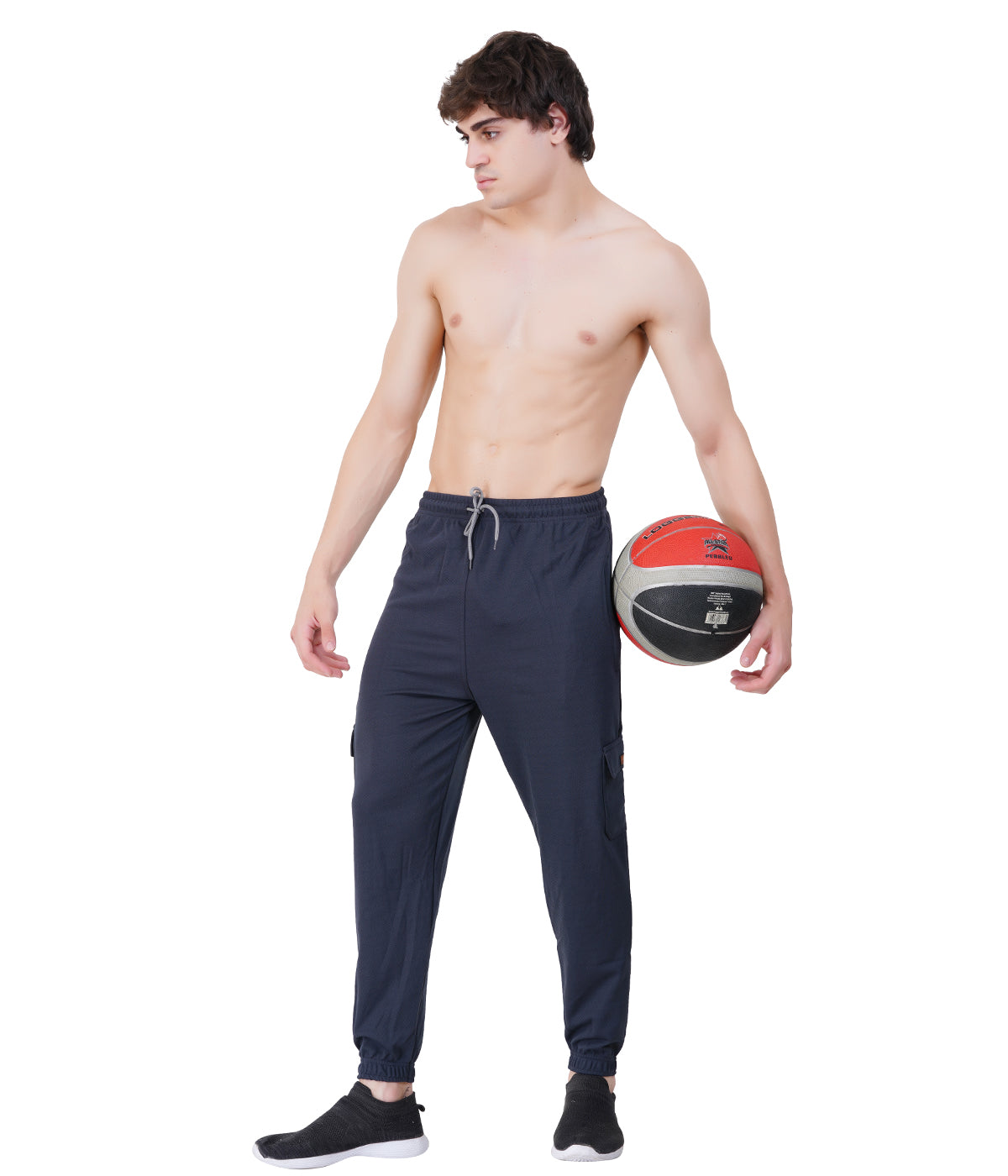 NextGen Premium Textured Lycra Twill Cargo Pants- STEEL GREY