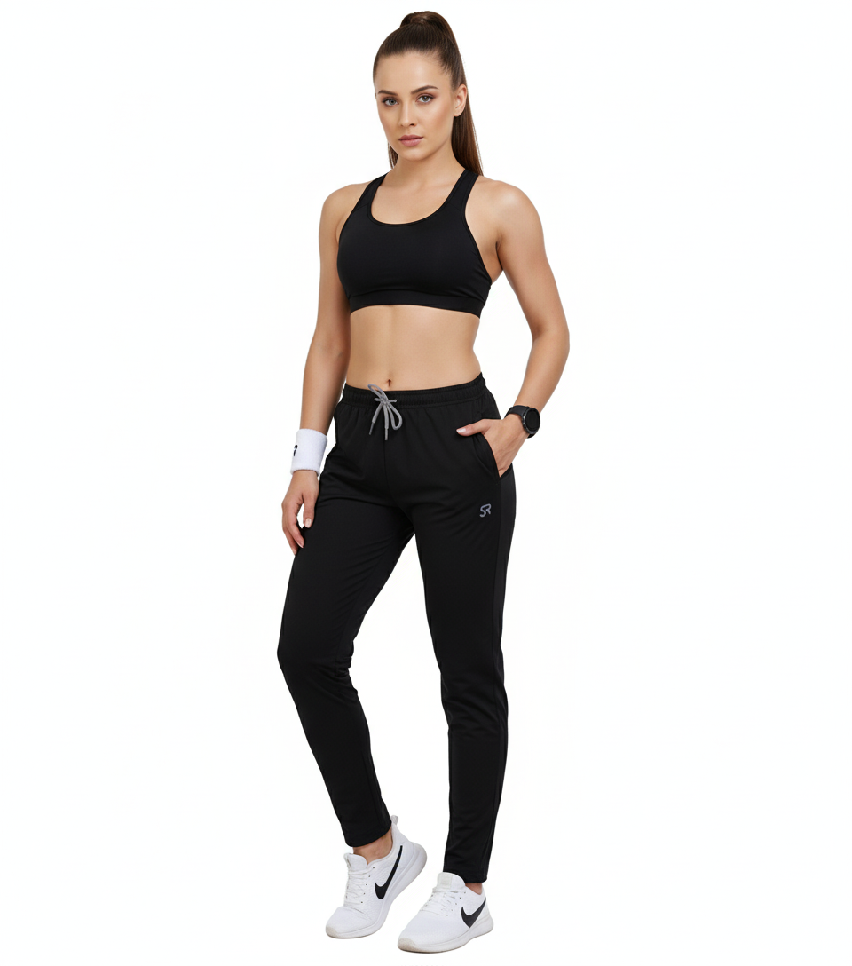 SANRIGHT WOMEN'S FOURWAY STRETCH PANTS -BLACK