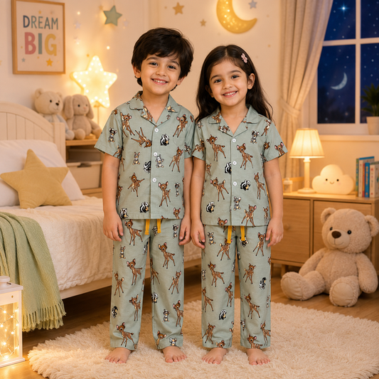 Premium Cotton  Collar Sets (Cute Deer)(U)