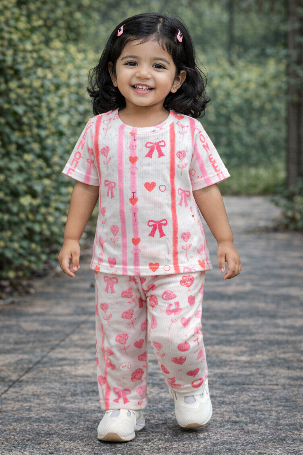 Half sleeves Tshirt with Pant (Bows)